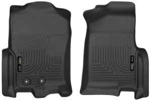 Ford Expedition Floor Mats - Front - Husky Liners - WeatherBeater - Black - 2015 Ford Expedition Floor Mats - Front - Husky Liners - WeatherBeater - Black - 2015